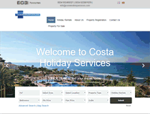Tablet Screenshot of costaholidayservices.com